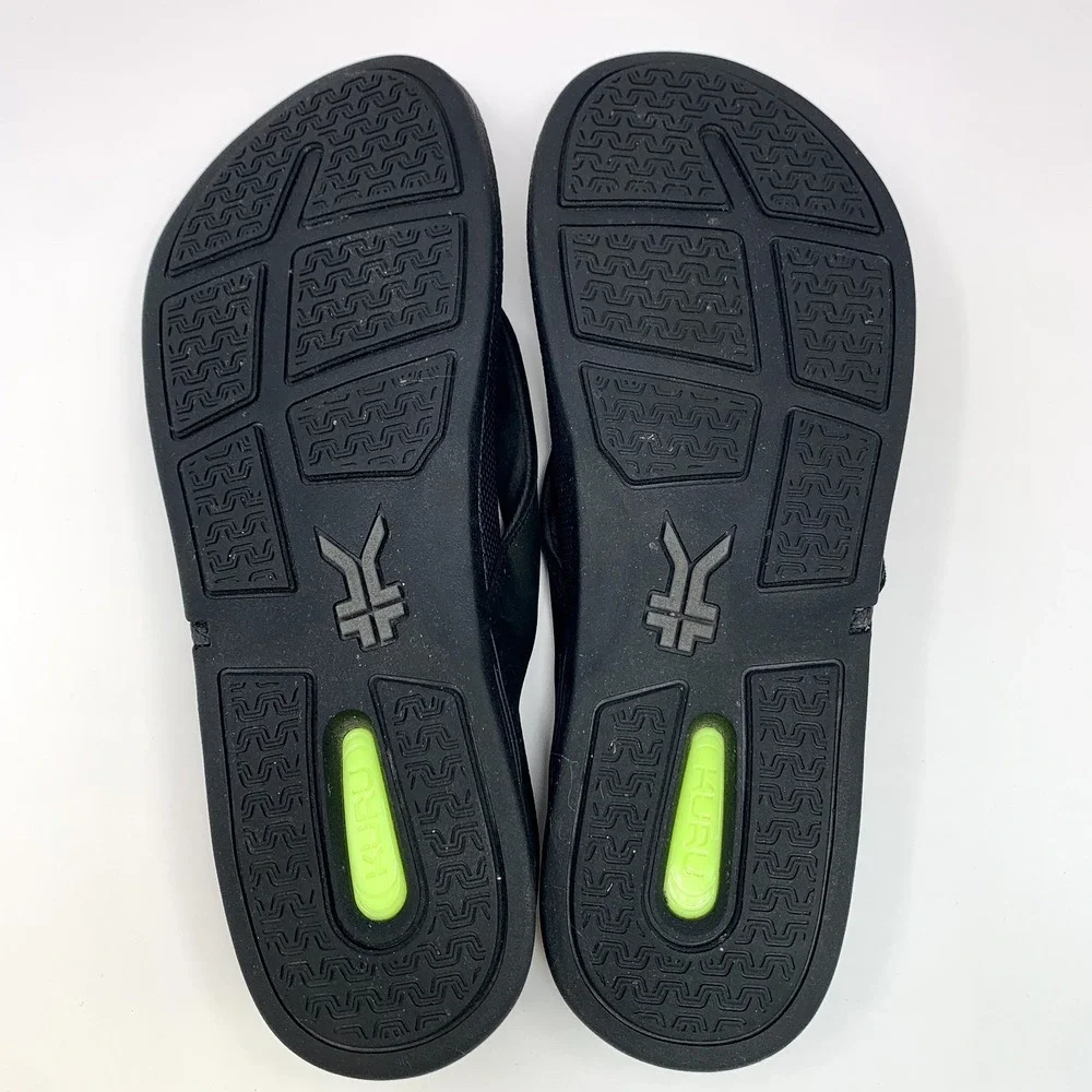 Kuru Kala 2 Mens Size 12 Black Beach Walking Outdoor Flip Flop Thong Sandals